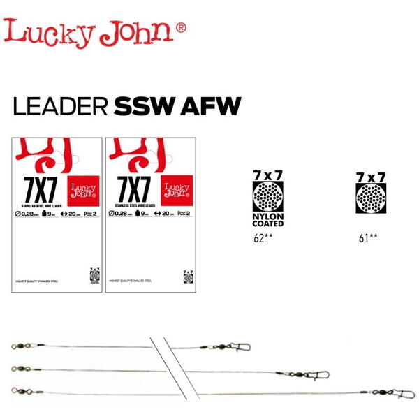 Lucky John Strune SSW AFW (2buc/plic) Optiuni - 25cm 0.28mm 9kg