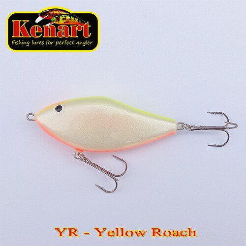 Vobler Kenart Dancer Sinking 7cm 22g Yellow Roach