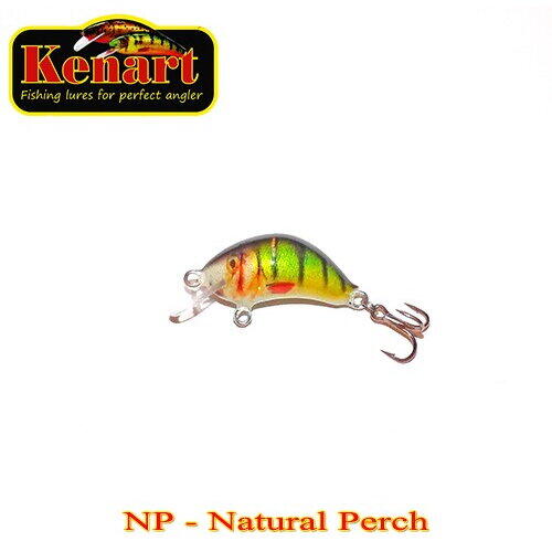 Vobler Kenart Hunter Sinking 2cm 2g Natural Perch