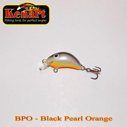 Vobler Kenart Hunter Sinking 2cm 2g Black Pearl Orange