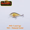 Vobler Kenart Pill Sinking 3cm 4g Natural Gold