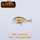 Pill Sinking 3cm 4g Natural Gold