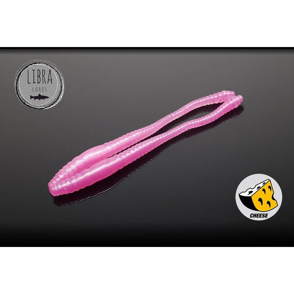 Libra Lures Dying Worm 8cm Culoare 018 Pink Pearl