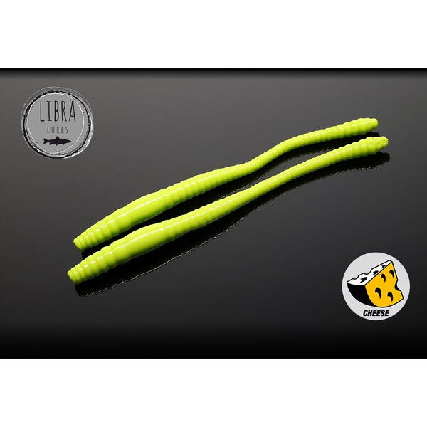 Libra Lures Dying Worm 8cm Culoare 027 Apple Green
