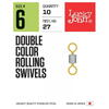 Lucky John Double Color Rolling Swivels 010