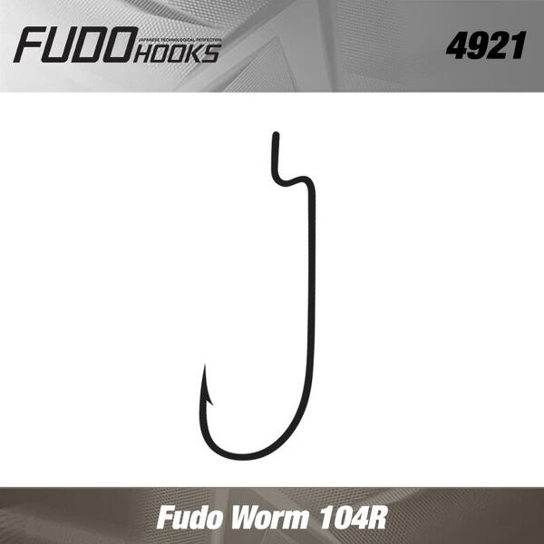 Carlig Fudo Hooks CARLIGE FUDO WORM 104R : Marime - 1/0 - 4buc/plic