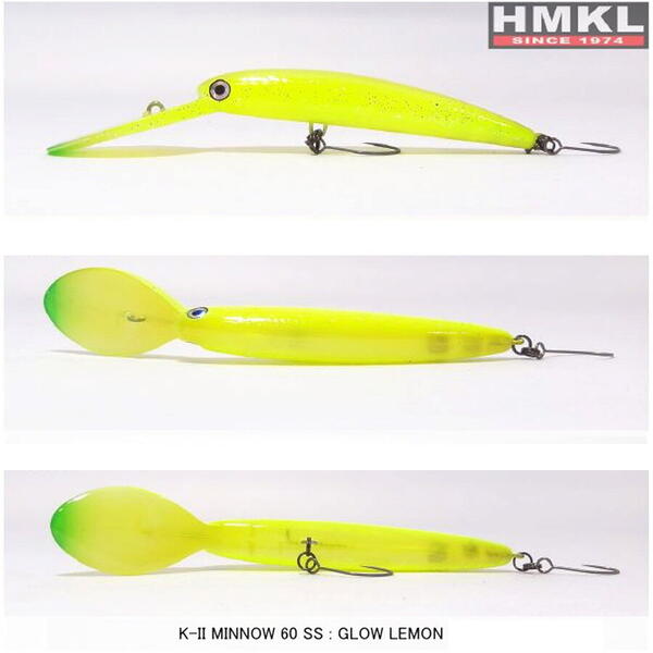 Vobler Hmkl K-II Minnow 60 SP 6Cm 3.6G Glow Lemon