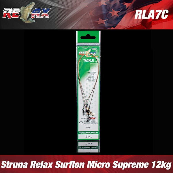 Relax Lures Struna Relax Micro Supreme Camo 7*7 - 12kg *(3) : Lungime - 20cm