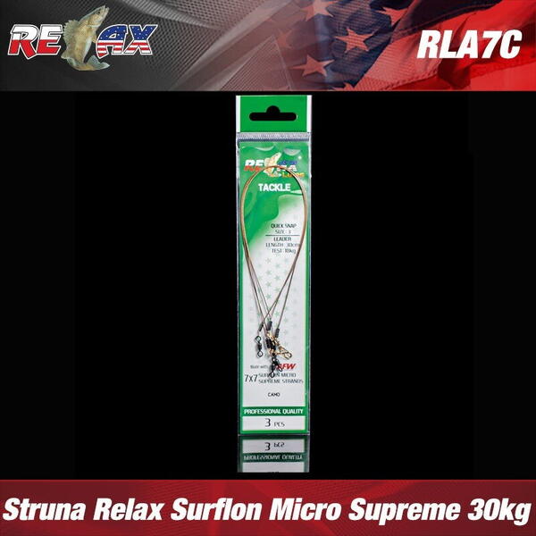 Relax Lures Struna Relax Micro Supreme Camo 7*7 - 30kg *(3) : Lungime - 20cm