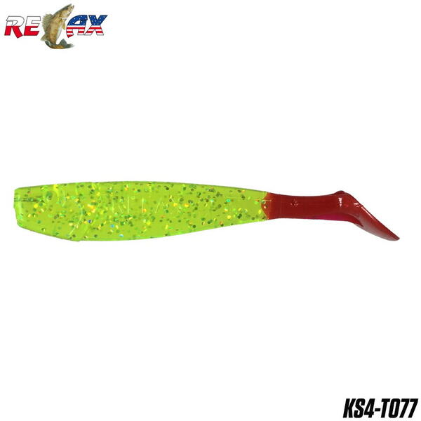 Relax Lures King Shad 10cm Tail Blister *4 Culoare T077