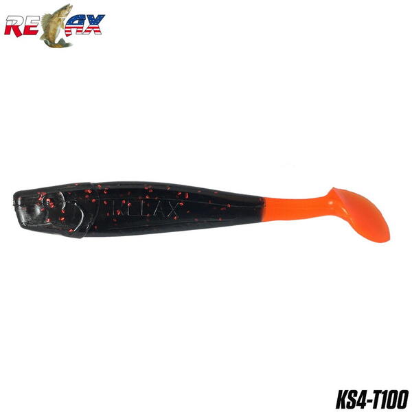 Relax Lures King Shad 10cm Tail Blister *4 Culoare T100