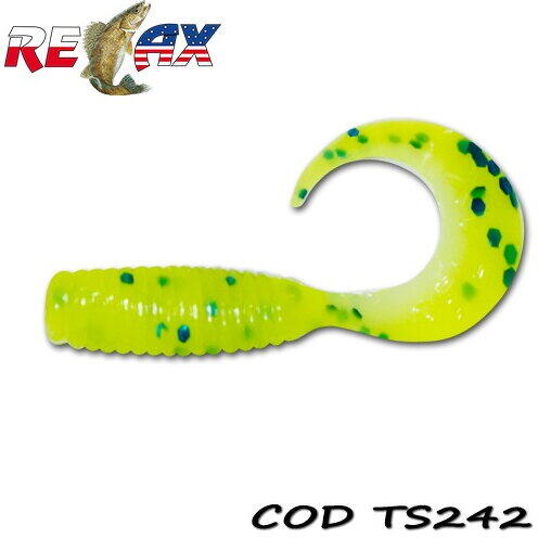 Relax Lures Twister 4cm Standard Blister *8 Culoare TS242