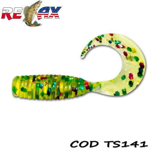 Relax Lures Twister 4cm Standard Blister *8 Culoare TS141