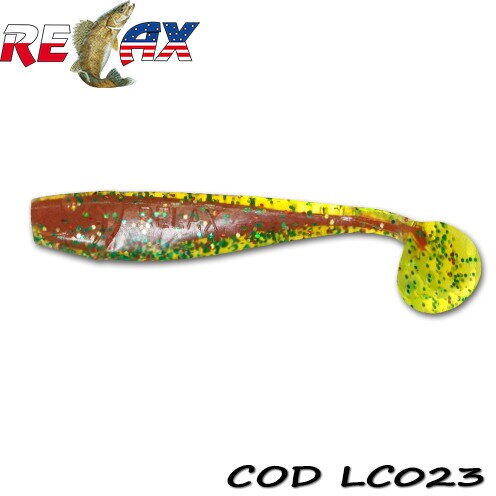 Relax Lures King Shad Laminat Core 10cm Blister 4buc Culoare LC023
