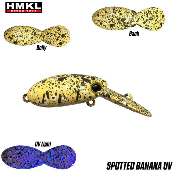 Vobler Hmkl Inch Crank DR Custom Painted 2.5Cm 2G Spotted Banana Uv