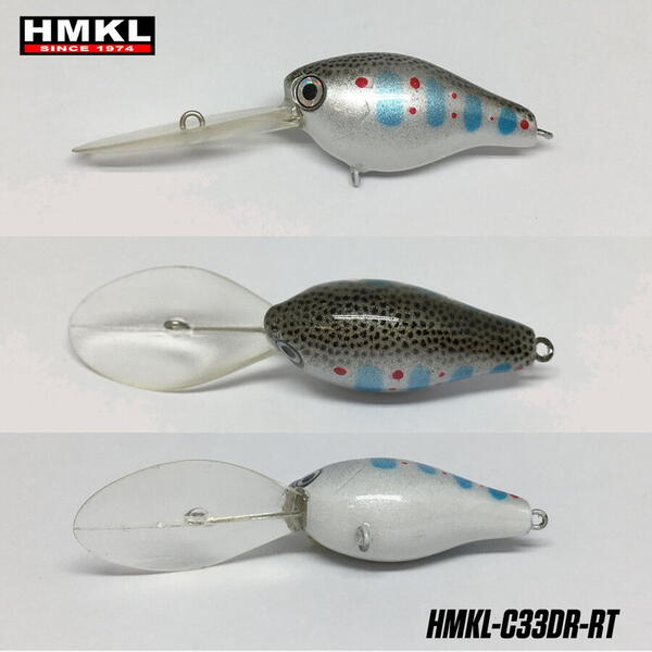 Vobler Hmkl Crank33 DR 3.3cm 3.3g Rainbow Trout 1Buc