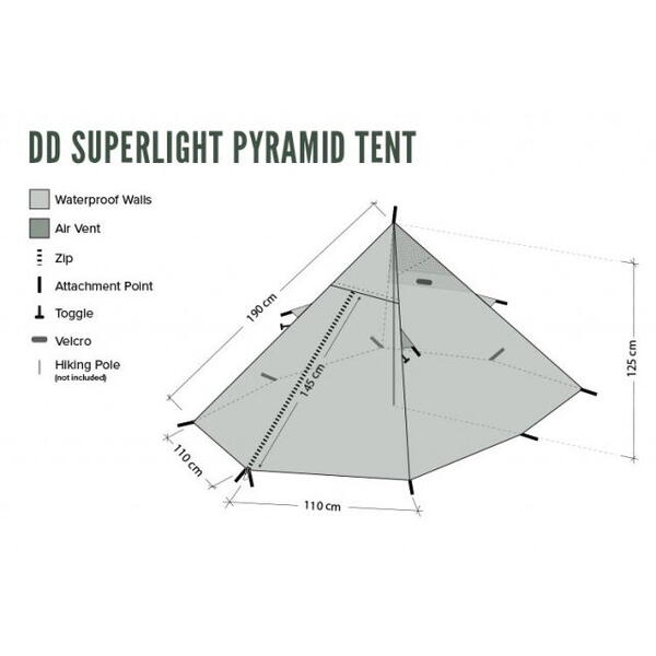 Cort DD Hammocks 1 Persoana SuperLight –Pyramid
