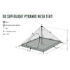 Cort DD Hammocks 1 Persoana SuperLight –Pyramid-panza anti insecte