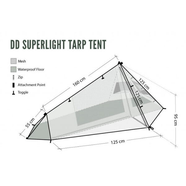Cort DD Hammocks 1 Persoana SuperLight –Tarp Tent