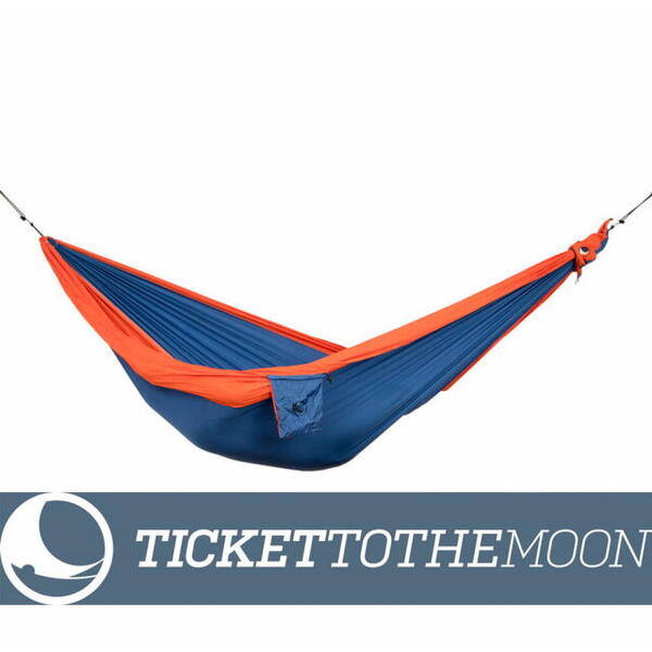 Hamac Ticket to the Moon King Size Royal Blue -Orange - 320 × 230 Cm