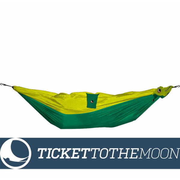 Hamac Ticket to the Moon Mini Green-Yellow - 150 × 100 Cm