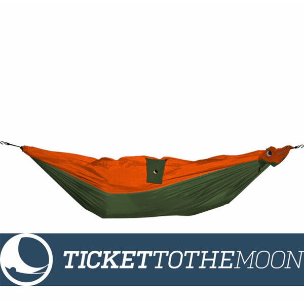 Hamac Ticket to the Moon Mini Kaki-Orange - 150 × 100 Cm