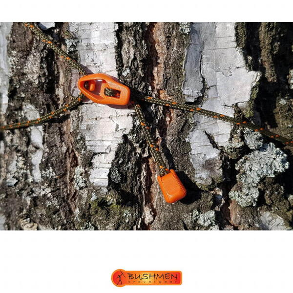 Hamac Bushmen Set Cordeline De Tensionare Ultralight Orange
