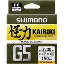 Fir Shimano Kairiki G5 150m 0.20mm 9.9kg Orange