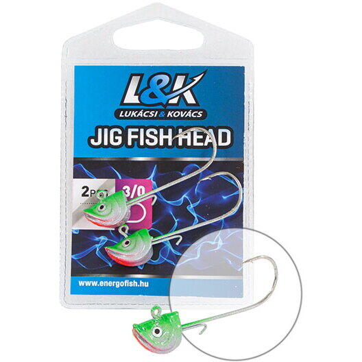 L&K Jig Head Fish Head Nr.1 3g 2 buc