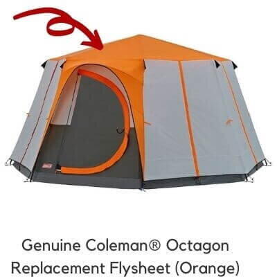 Cort Tenda de schimb pentru Cort Coleman Octagon Orange - 5010003230