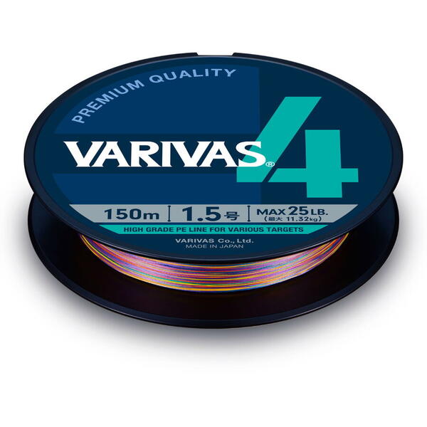 Fir Varivas PE 4 Stripe Marking Edition 150m 0.205mm 25lb