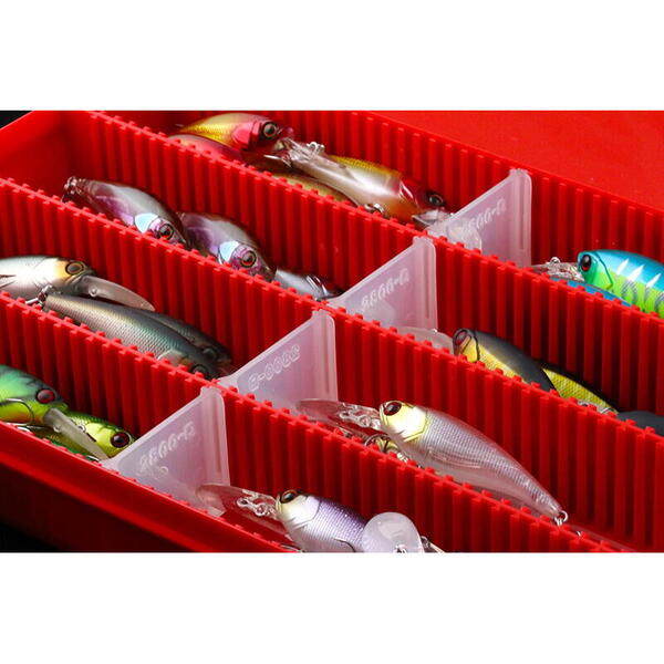 Jackall 2800D Tackle M Clear Red 27.5x18.5x3.9cm