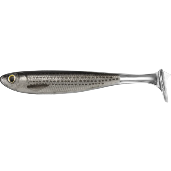 LIVE TARGET Slow-Roll Mullet Paddle Tail 12.5cm 717 Silver/Black