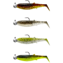 Cannibal Shad 6.8cm 3g+5g 1/0 Clearwater Mix 4+4buc