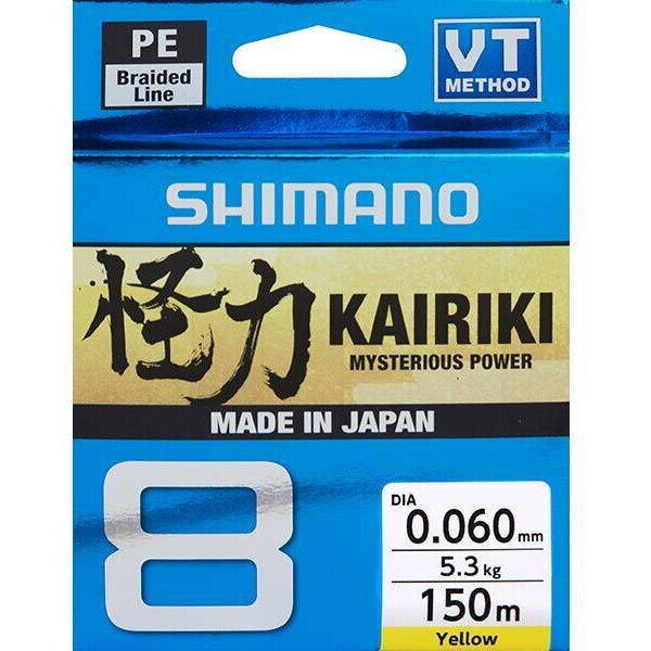 Fir Shimano Kairiki 8 0.215mm 20.8kg 150m Yellow