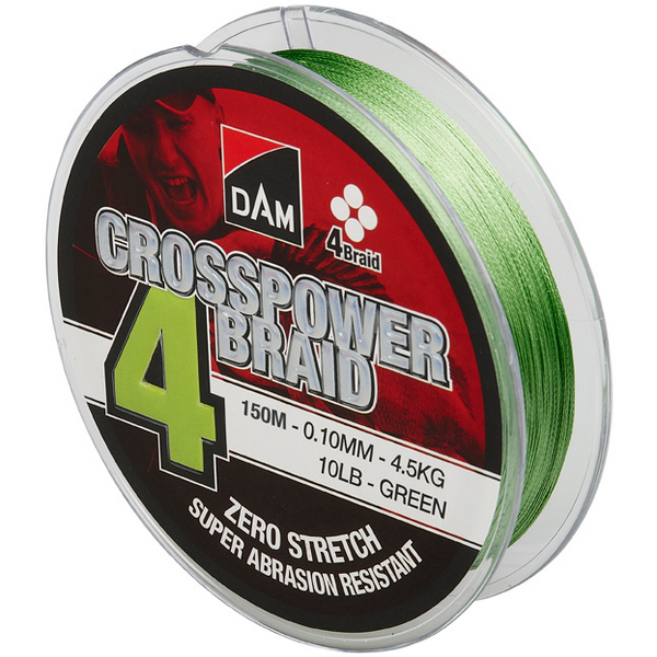 Fir DAM Crosspower 4-Braid Green 0.22mm 11.3kg 150m