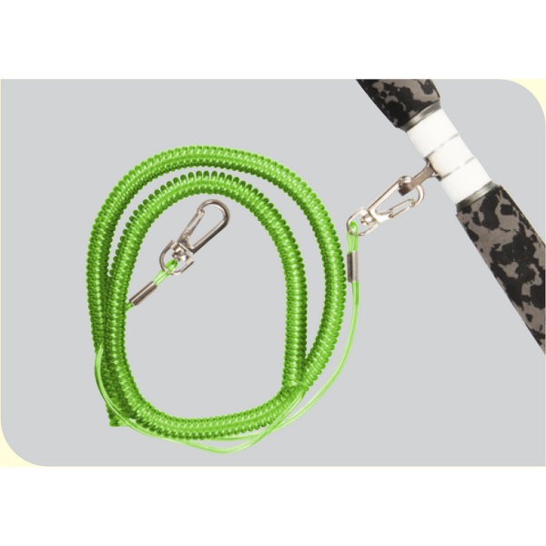 DAM Safety Coil Cord W. Snap Lock 90-250cm