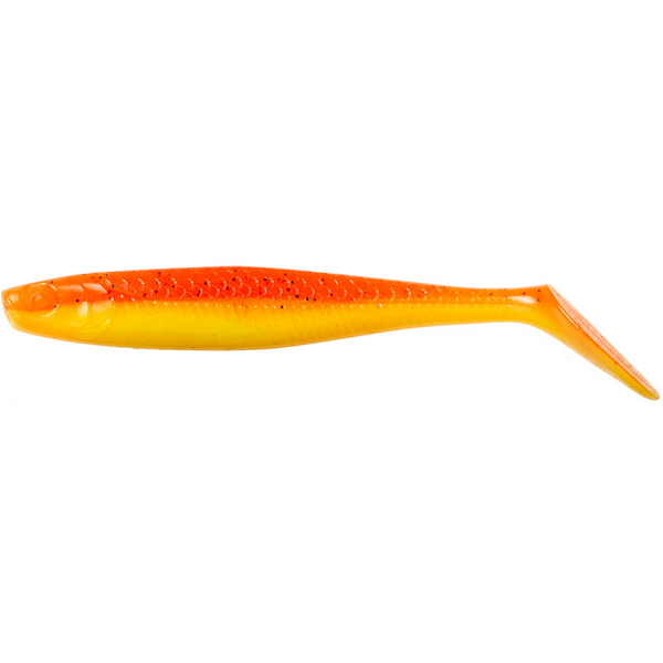 DAM Slim Shad Paddle Tail 10cm UV Orange Yellow 4buc