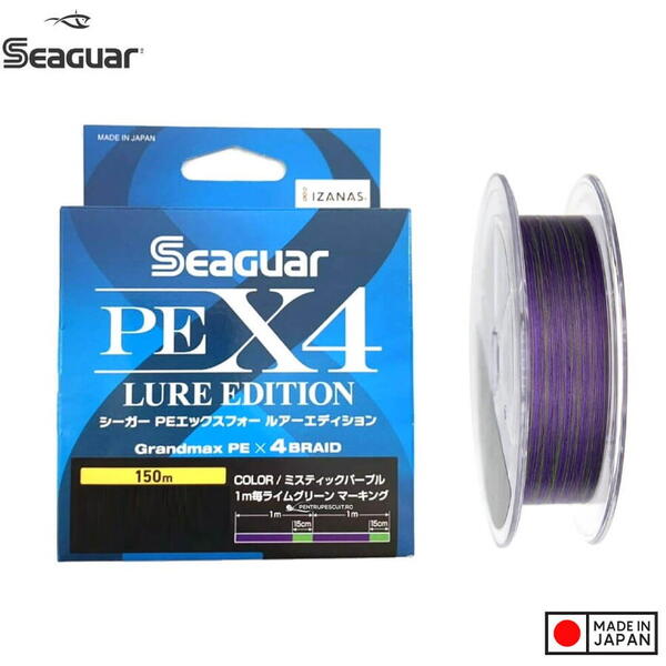 Fir SEAGUAR PE X4 Lure Edition 150m 0.074mm 1.64kg