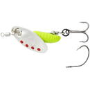 Grub Spinners Nr.2 5.8g SINKING Silver Red LIME