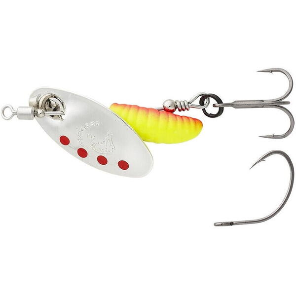 Rotativa Savage Gear Grub Spinners Nr.2 5.8g SINKING Silver Red Yellow