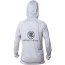 UV Long Sleeve Hoodie UPF 50+ Light Grey marime L
