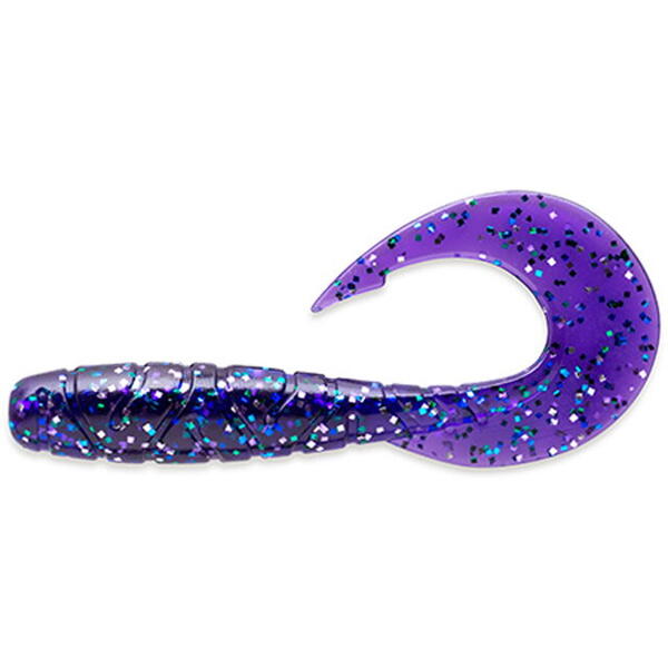 FishUp Mighty Grub 10cm #060 Dark Violet Peacock & Silver
