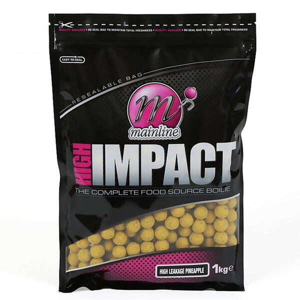 Mainline High Impact Boilies High Leakage Pineapple 15mm 1kg