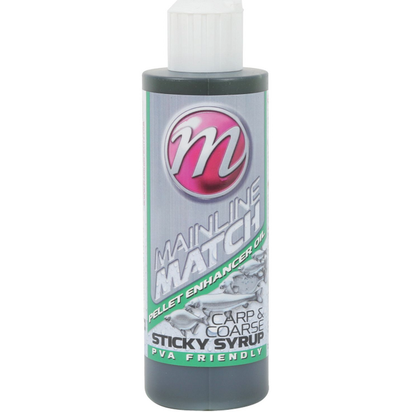 Mainline Match Carp & Coarse Sticky Syrup Pellet Enhancer Oil 250ml