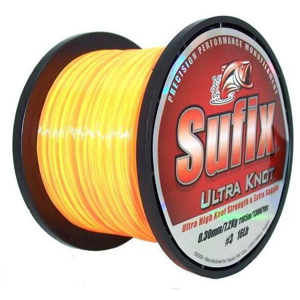 Fir Sufix Ultra Knot 0.285mm 1306M 6.30kg Neon Yellow & Orange