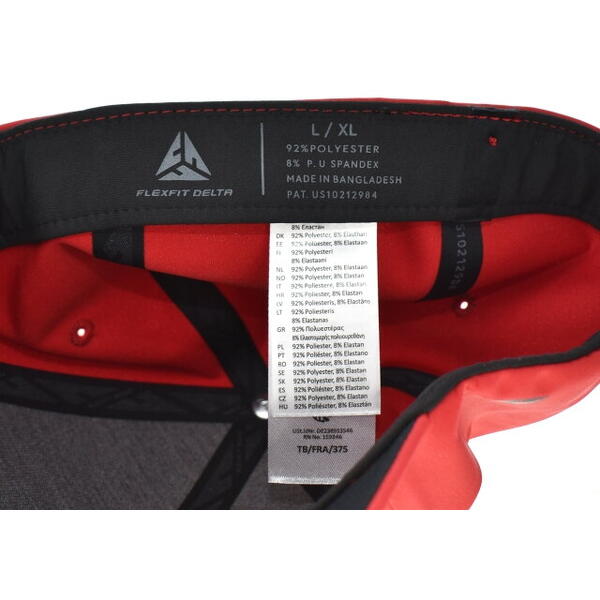 Sapca RTB Refuse to Blank Flexfit Delta 180 Cap Red