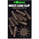 Korda Multi Lead Clip Gravel/Clay 10buc