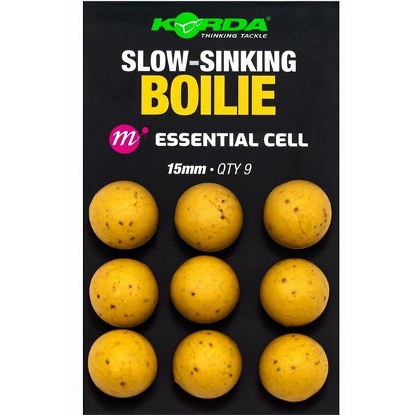 Korda Slow Sinking Boilies Essential Cell 15mm