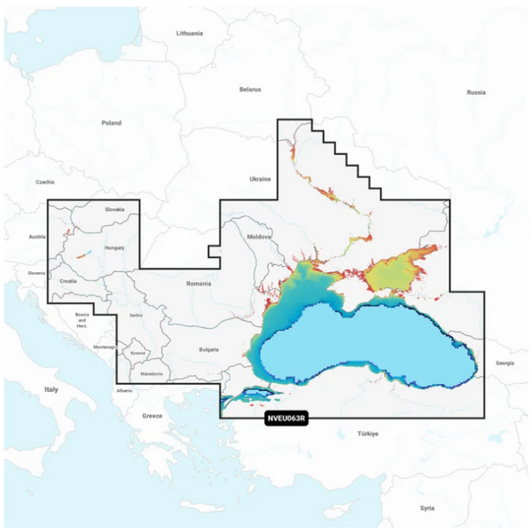 Sonar Garmin Harta  Abonament pentru Marea Neagra + Marea Azov